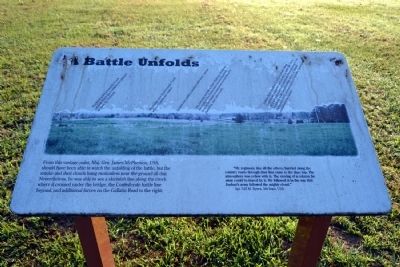 A Battle Unfolds Marker image. Click for full size.
