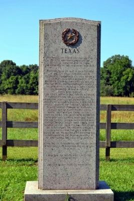Texas Memorial. Click for full size. Texas Memorial image. Click for full size.