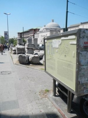 The Ruins of the Triumphal Arch of Theedosius Marker. Click for full size. The Ruins of the Triumphal Arch of Theedosius Marker image. Click for full size.