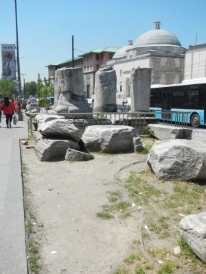 The Ruins of the Triumphal Arch of Theedosius. Click for full size. The Ruins of the Triumphal Arch of Theedosius image. Click for full size.