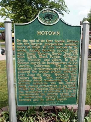 Motown Marker. Click for full size. Motown Marker image. Click for full size.