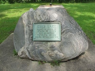 Kiser Lake Marker. Click for full size. Kiser Lake Marker image. Click for full size.