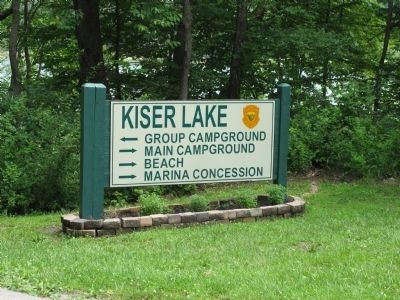 Kiser Lake Marker image. Click for full size.
