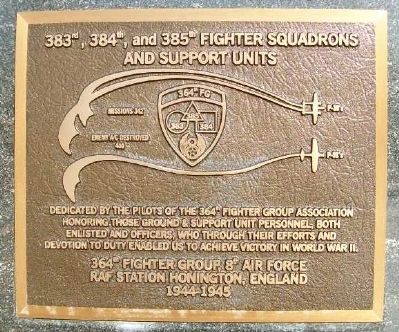383rd, 384th, and 385th Fighter Squadrons Marker image. Click for full size.