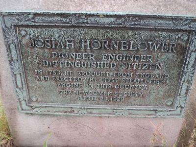 Josiah Hornblower Marker. Click for full size. Josiah Hornblower Marker image. Click for full size.