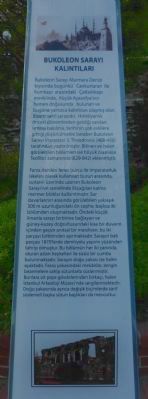 Bukoleon Sarayı Kalıntıları Marker. Click for full size. Bukoleon Sarayı Kalıntıları Marker image. Click for full size.