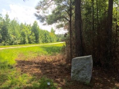 View of monument looking west on County Road 38.. Click for full size. View of monument looking west on County Road 38. image. Click for full size.