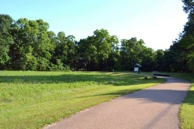 Raymond Military Park Walking Trail and Exhibit Kiosk image. Click for full size.