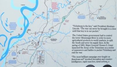 Lower Map of the Vicksburg Campaign Driving Tour image. Click for full size.