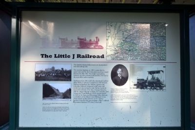 The Little J Railroad Marker. Click for full size. The Little J Railroad Marker image. Click for full size.