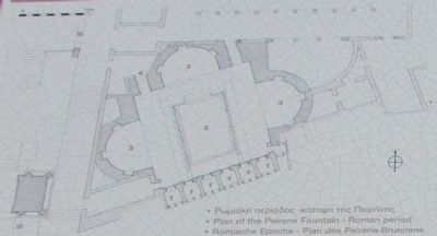 Peirene Fountain Marker. Click for full size. Peirene Fountain Marker image. Click for full size.