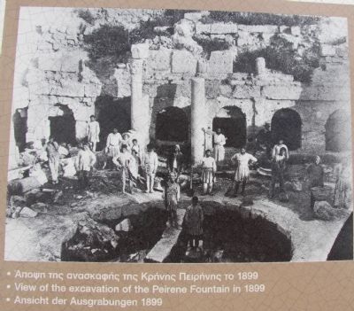 Peirene Fountain Marker. Click for full size. Peirene Fountain Marker image. Click for full size.