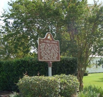St. Gabriel Church Marker. Click for full size. St. Gabriel Church Marker image. Click for full size.
