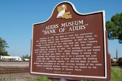 Addis Museum Marker image. Click for full size.
