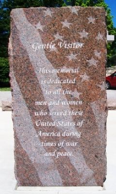 Veterans Memorial Marker. Click for full size. Veterans Memorial Marker image. Click for full size.