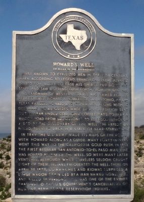 Howard's Well Marker image. Click for full size.