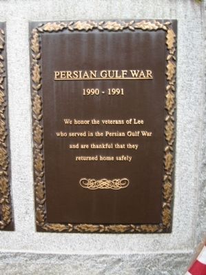 Persian Gulf War Plaque image. Click for full size.