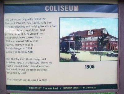 Coliseum Marker. Click for full size. Coliseum Marker image. Click for full size.