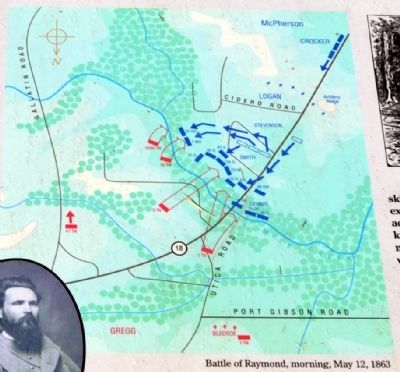 Battle of Raymond, morning, May 12, 1863 image. Click for full size.