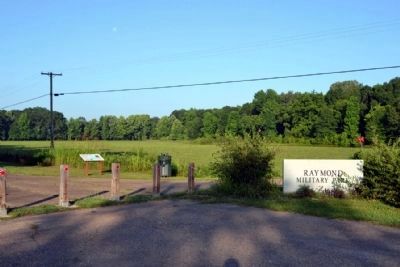 Parking Area for Raymond Military Park. Click for full size. Parking Area for Raymond Military Park image. Click for full size.