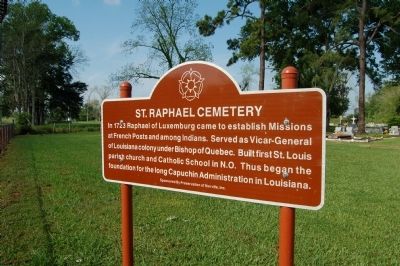 St. Raphael Cemetery Marker. Click for full size. St. Raphael Cemetery Marker image. Click for full size.