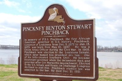 Pickney Benton Stewart Pinchback Marker image. Click for full size.
