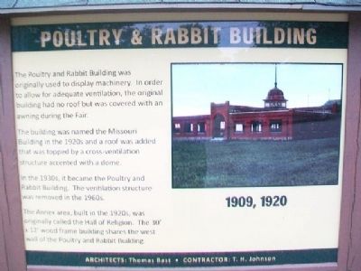 Poultry & Rabbit Building Marker. Click for full size. Poultry & Rabbit Building Marker image. Click for full size.