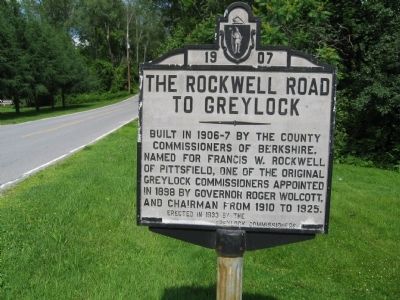 The Rockwell Road To Greylock Marker image. Click for full size.