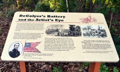DeGolyer's Battery and the Artist's Eye Marker. Click for full size. DeGolyer's Battery and the Artist's Eye Marker image. Click for full size.