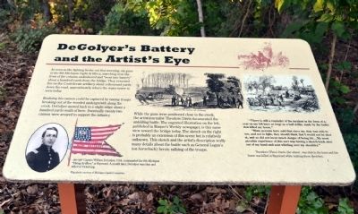 DeGolyer's Battery and the Artist's Eye Marker image. Click for full size.