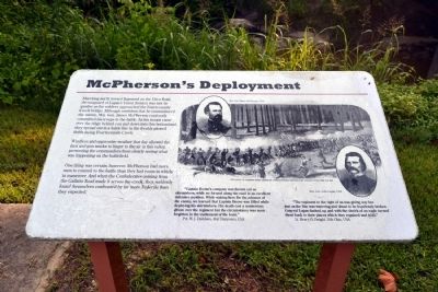 McPherson's Deployment Marker. Click for full size. McPherson's Deployment Marker image. Click for full size.
