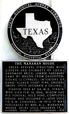 The Manahan House Marker. Click for full size. The Manahan House Marker image. Click for full size.