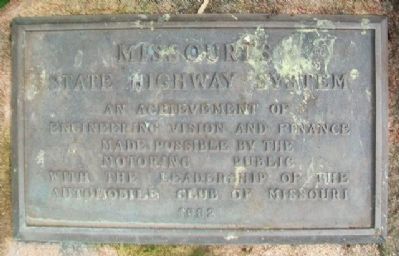 Missouri State Highway System Marker image. Click for full size.