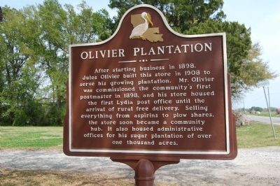 Olivier Plantation Marker. Click for full size. Olivier Plantation Marker image. Click for full size.