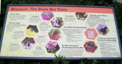 Missouri: The Show <i>Bee</i> State Marker image. Click for full size.