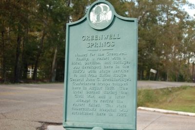 Greenwell Springs Marker. Click for full size. Greenwell Springs Marker image. Click for full size.