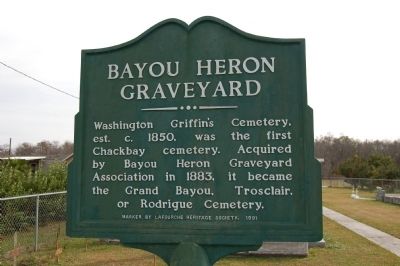Bayou Heron Graveyard Marker image. Click for full size.