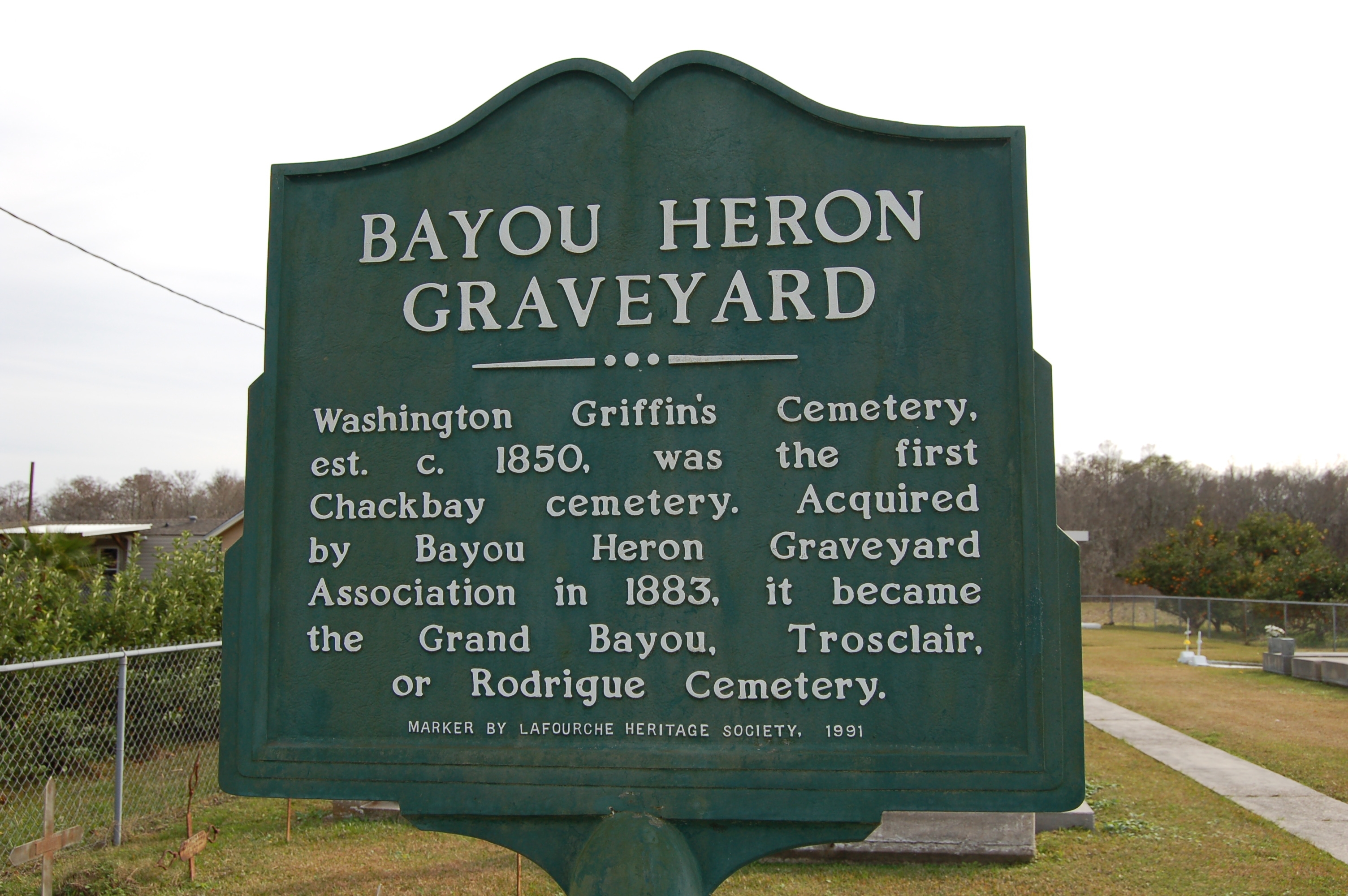 Bayou Heron Graveyard Marker