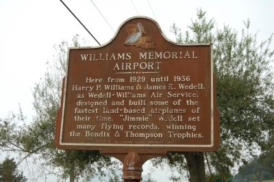 Williams Memorial Airport Marker image. Click for full size.