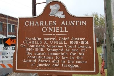 Charles Austin O'Niell Marker. Click for full size. Charles Austin O'Niell Marker image. Click for full size.