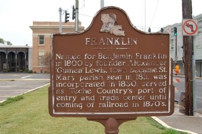 Franklin Marker. Click for full size. Franklin Marker image. Click for full size.