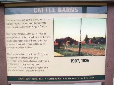 Cattle Barns Marker. Click for full size. Cattle Barns Marker image. Click for full size.