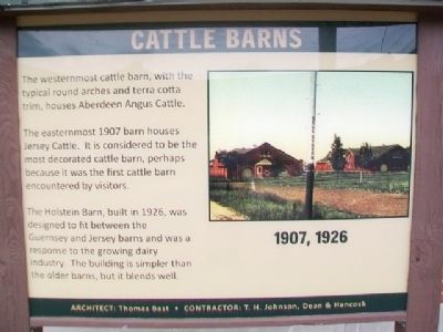 Cattle Barns Marker image. Click for full size.