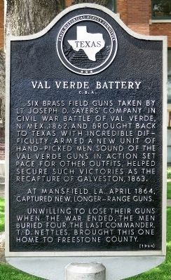 Val Verde Battery Marker image. Click for full size.