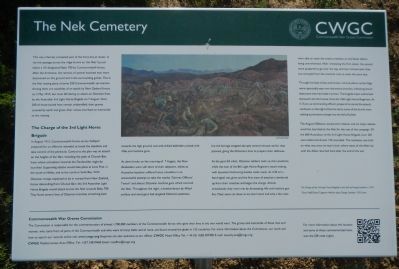 The Nek Cemetery Marker image. Click for full size.