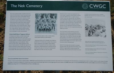 The Nek Cemetery Marker image. Click for full size.