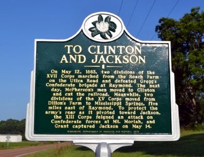 To Clinton and Jackson Marker image. Click for full size.