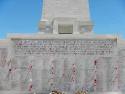 Lone Pine Cemetery Marker. Click for full size. Lone Pine Cemetery Marker image. Click for full size.