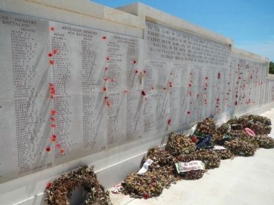 Lone Pine Cemetery Marker. Click for full size. Lone Pine Cemetery Marker image. Click for full size.