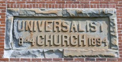 Universalist Church Marker image. Click for full size.